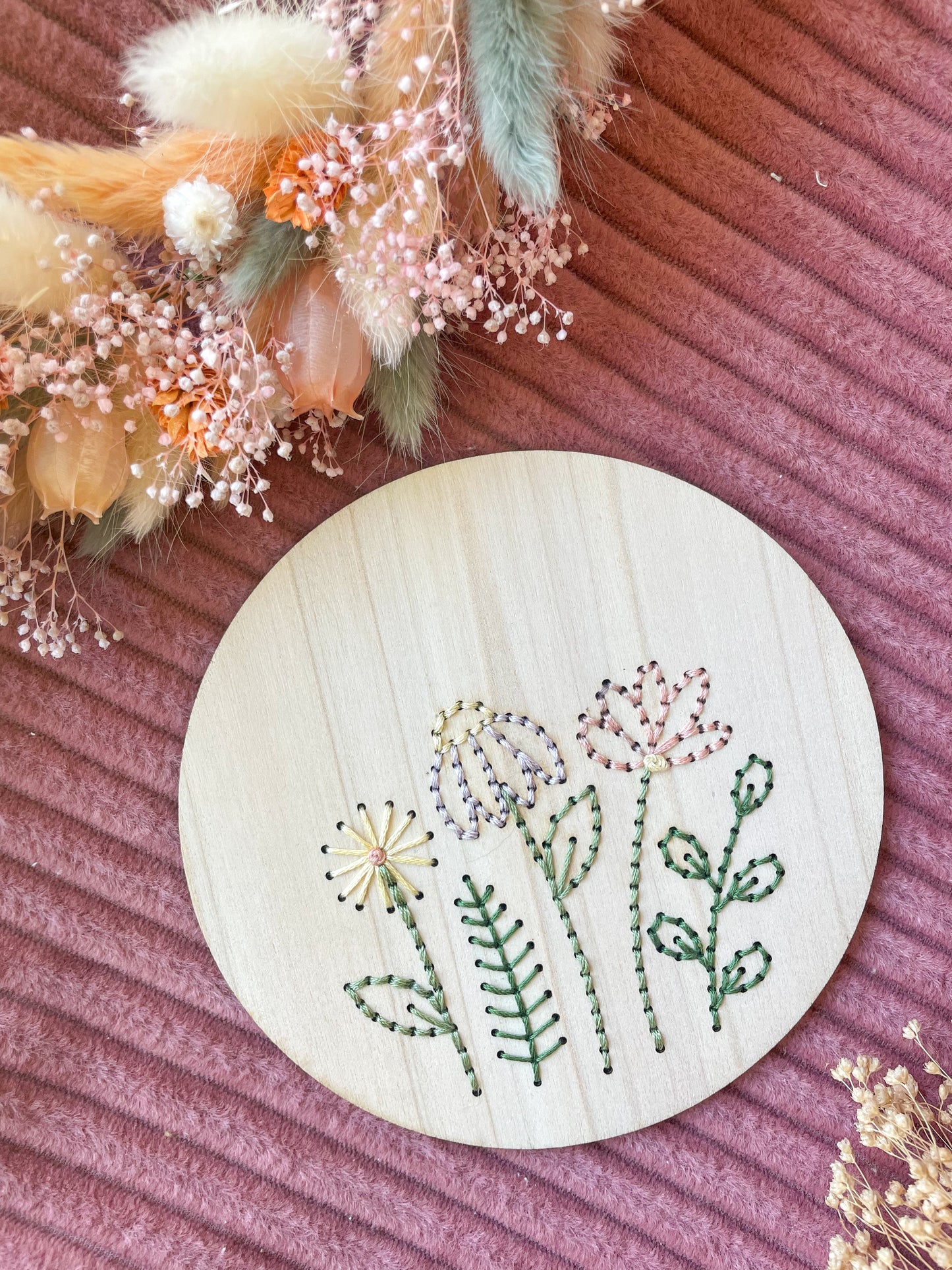 Kit de broderie bouquet de fleurs