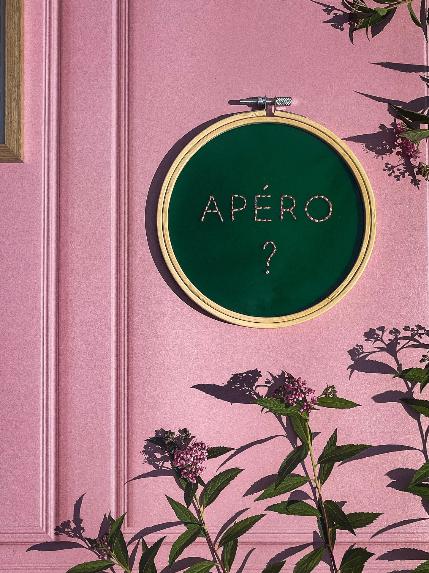 Broderie sur acrylique – APERO ? - Création artisanale en édition limitée