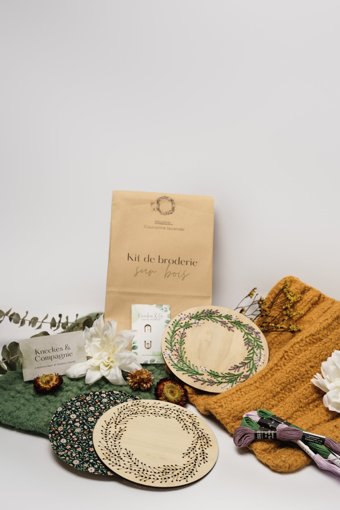 Kit de broderie couronne de lavande