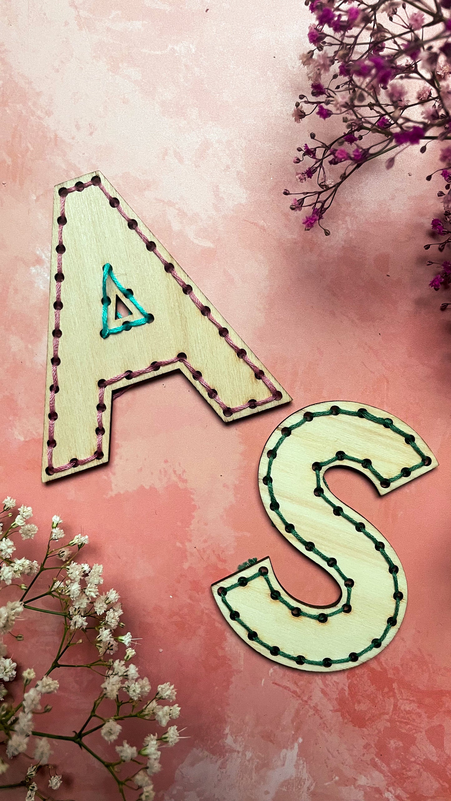 Bases de broderies seules alphabet enfant – Bois prêt à broder