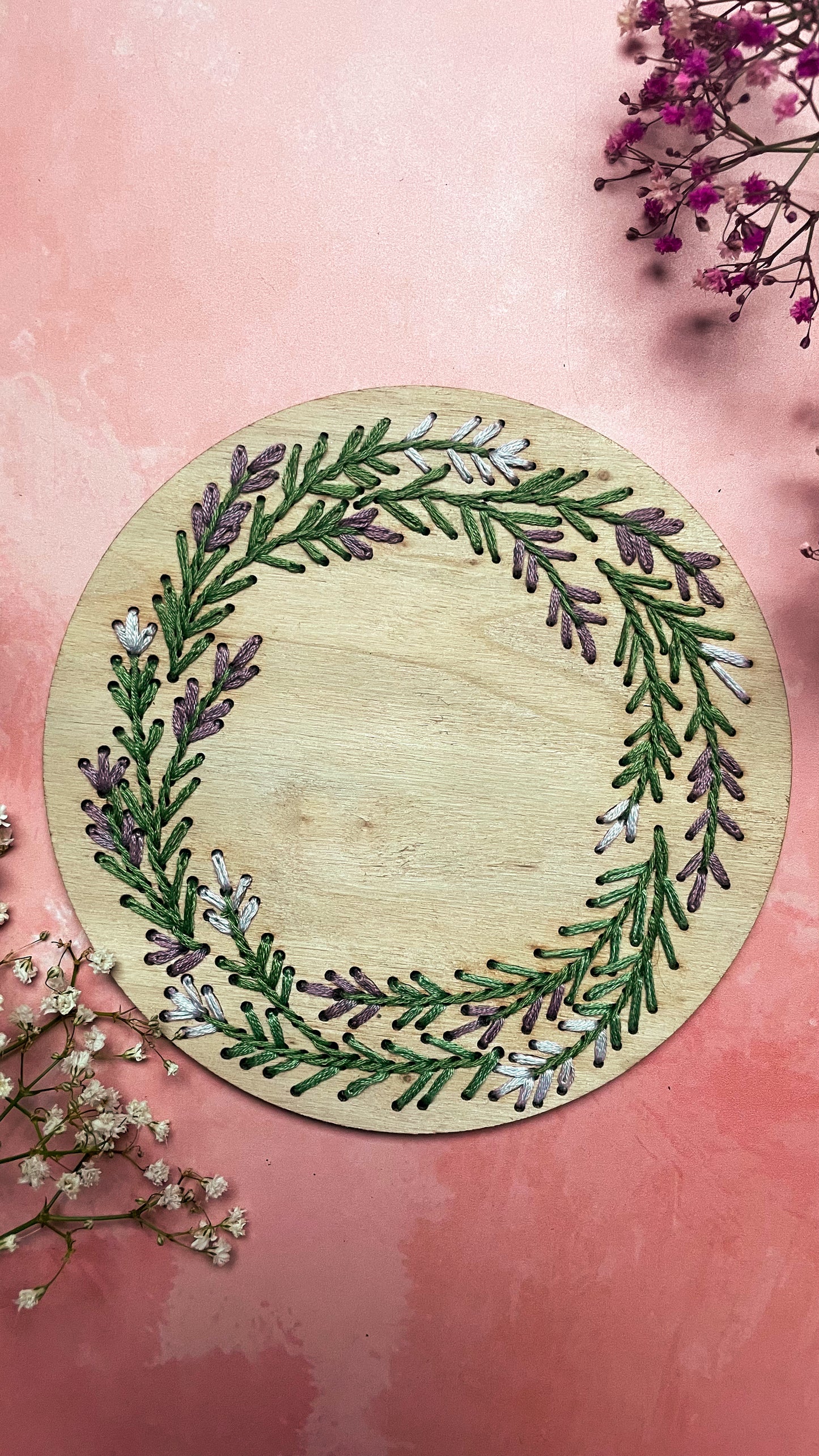 Kit de broderie couronne de lavande