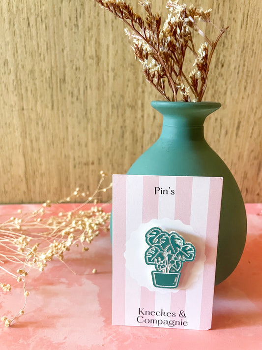 Pin’s motif plante Monstera en acrylique
