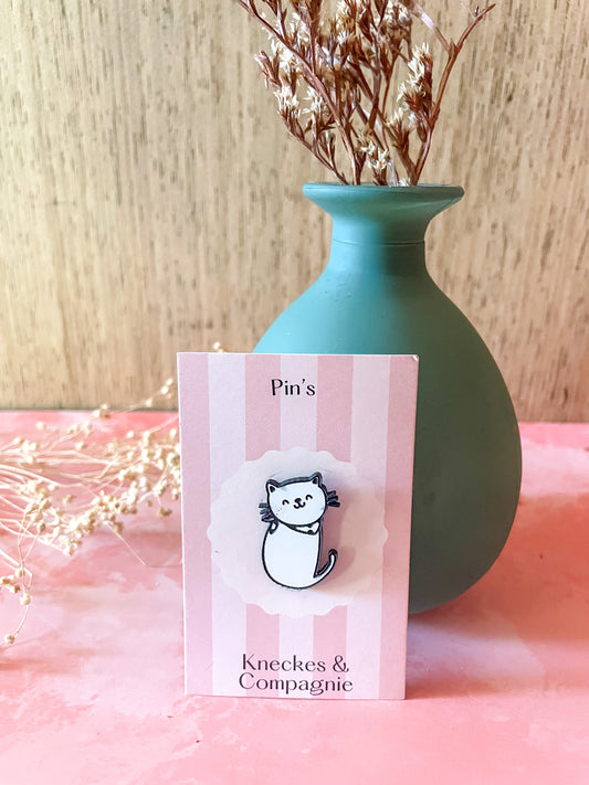 Pin’s motif chat en acrylique