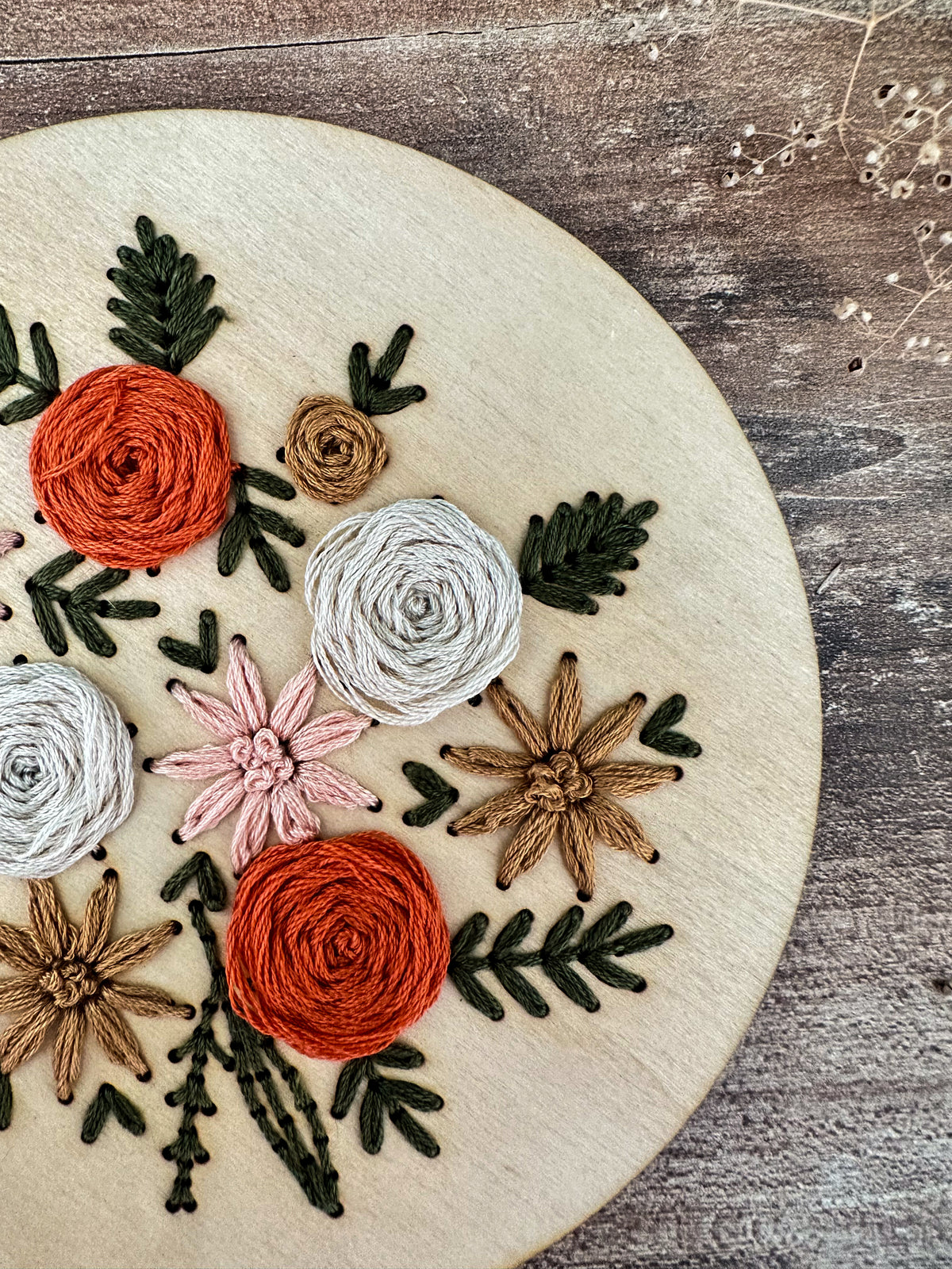 Kit de broderie bouquet automnal