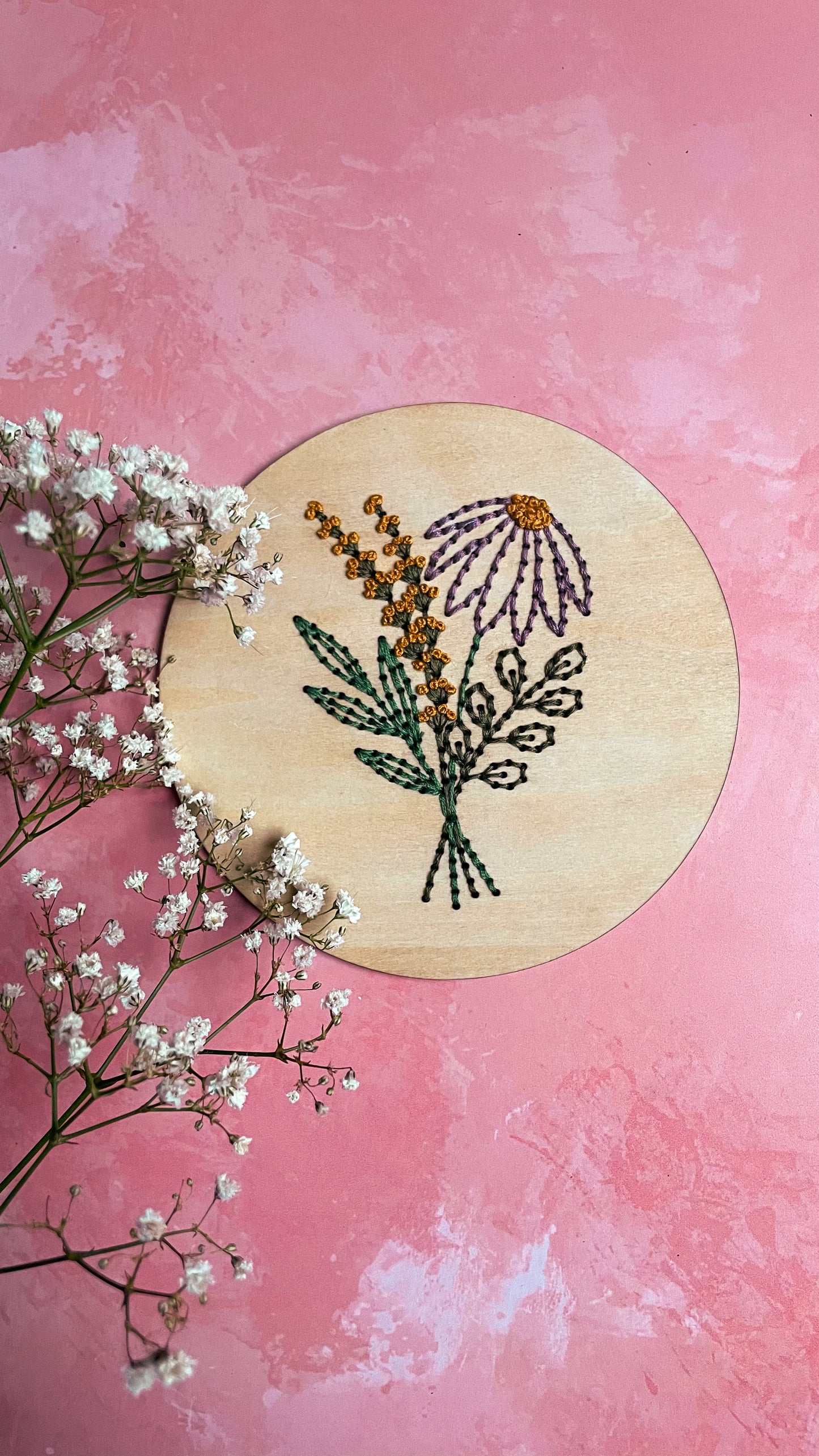 Kit de broderie bouquet printanier