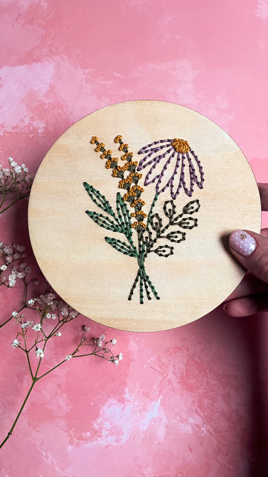 Kit de broderie bouquet printanier