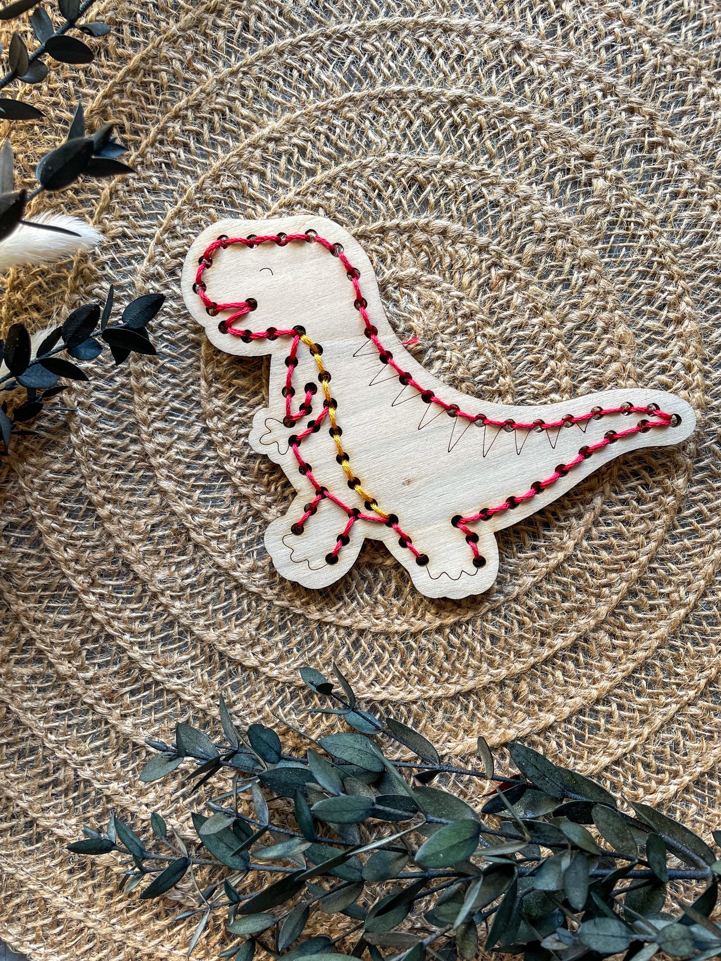 Kit de broderie dinosaures - Lot de 3