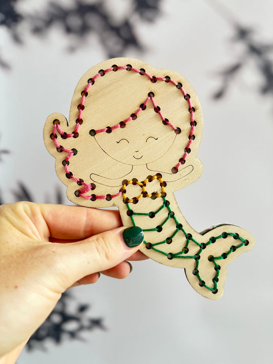 Mermaid embroidery kit 