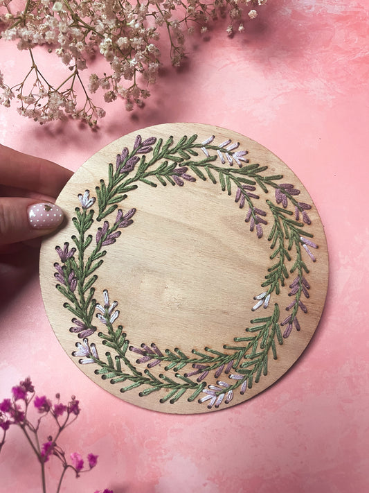 Kit de broderie couronne de lavande