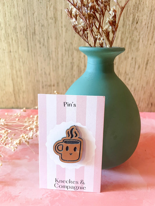 Pin’s motif café en acrylique