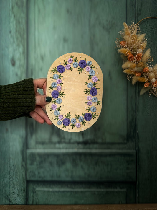 Kit de broderie couronne de roses