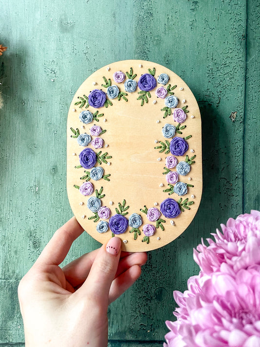 Kit de broderie couronne de roses