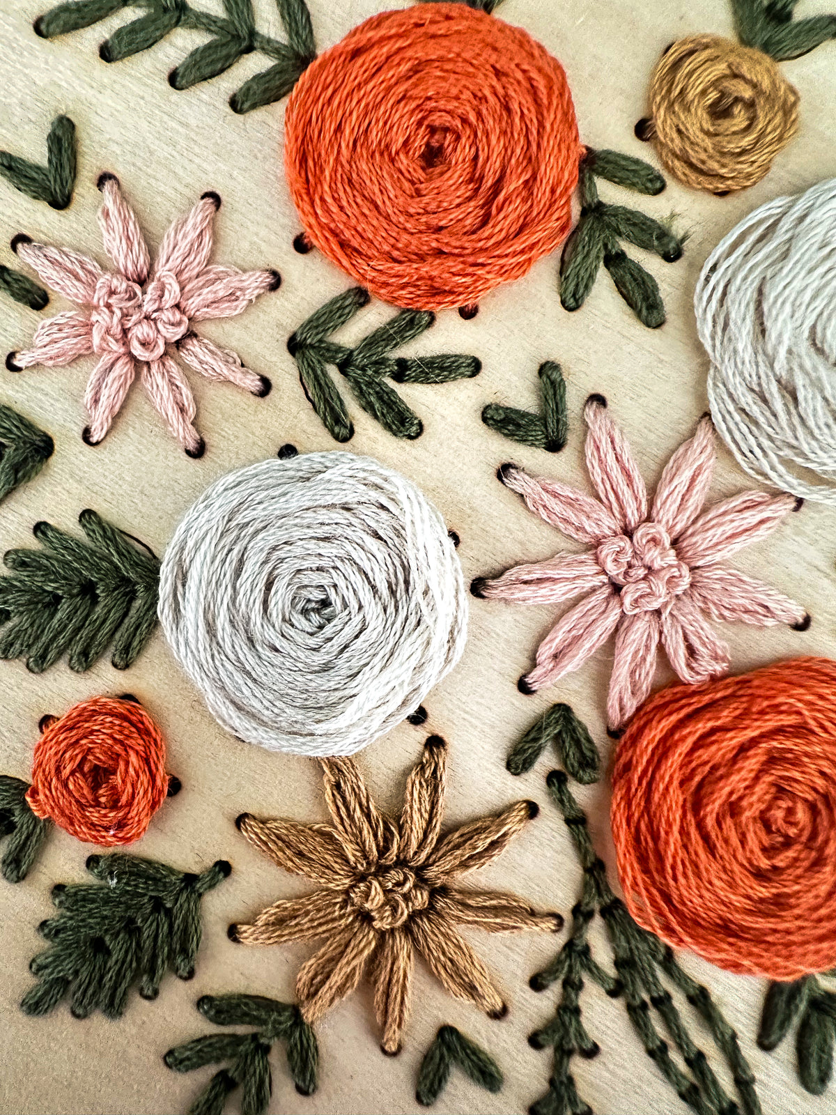 Kit de broderie bouquet automnal