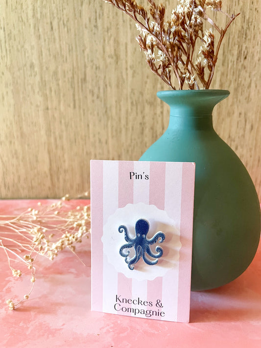 Pin’s motif pieuvre en acrylique