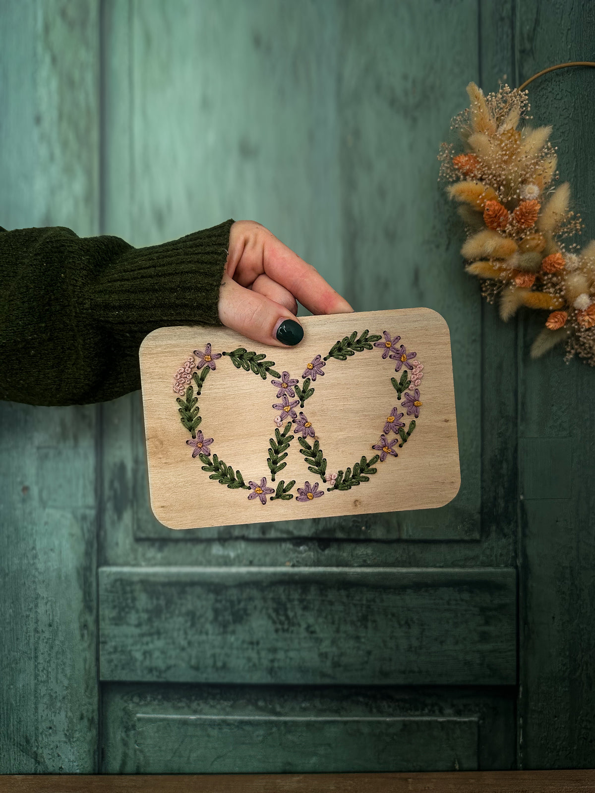 Floral Pretzel Embroidery Kit