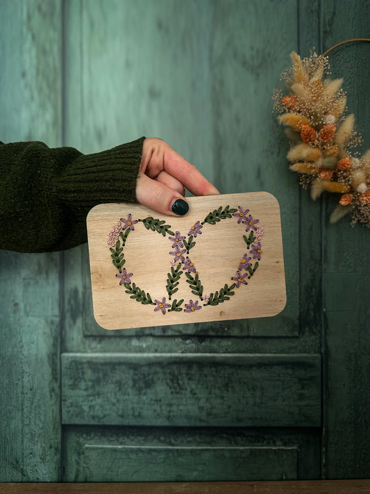 Floral Pretzel Embroidery Kit