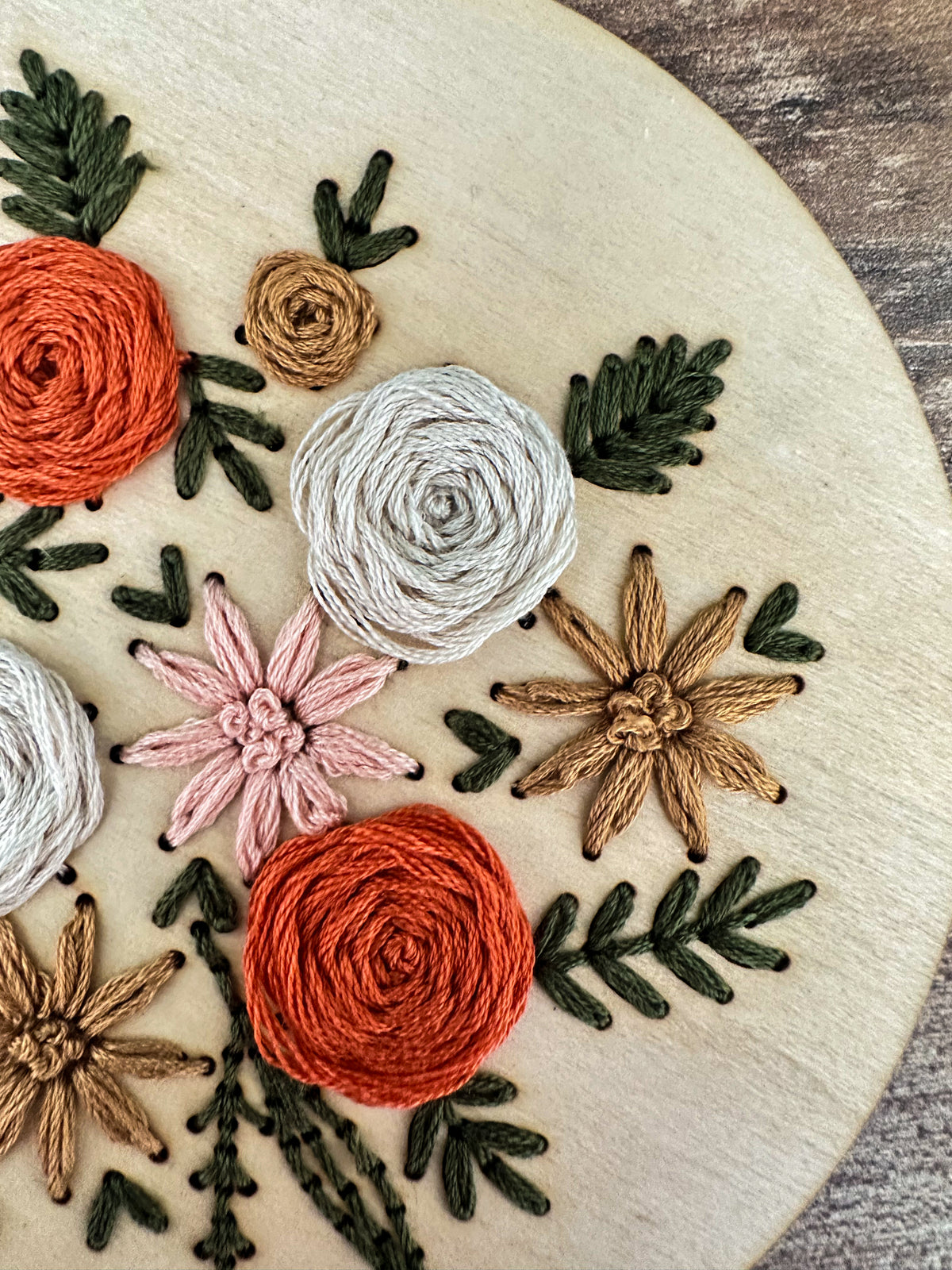 Kit de broderie bouquet automnal