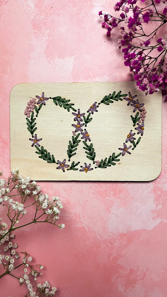 Kit de broderie bretzel fleuri