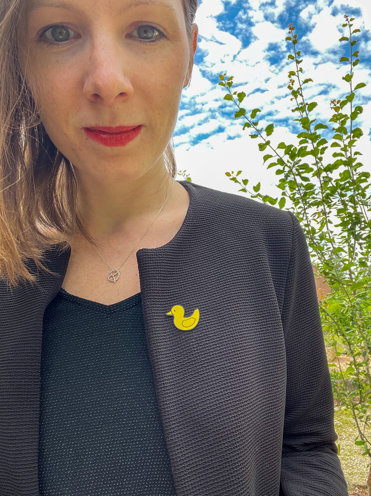 Pin’s motif canard en acrylique