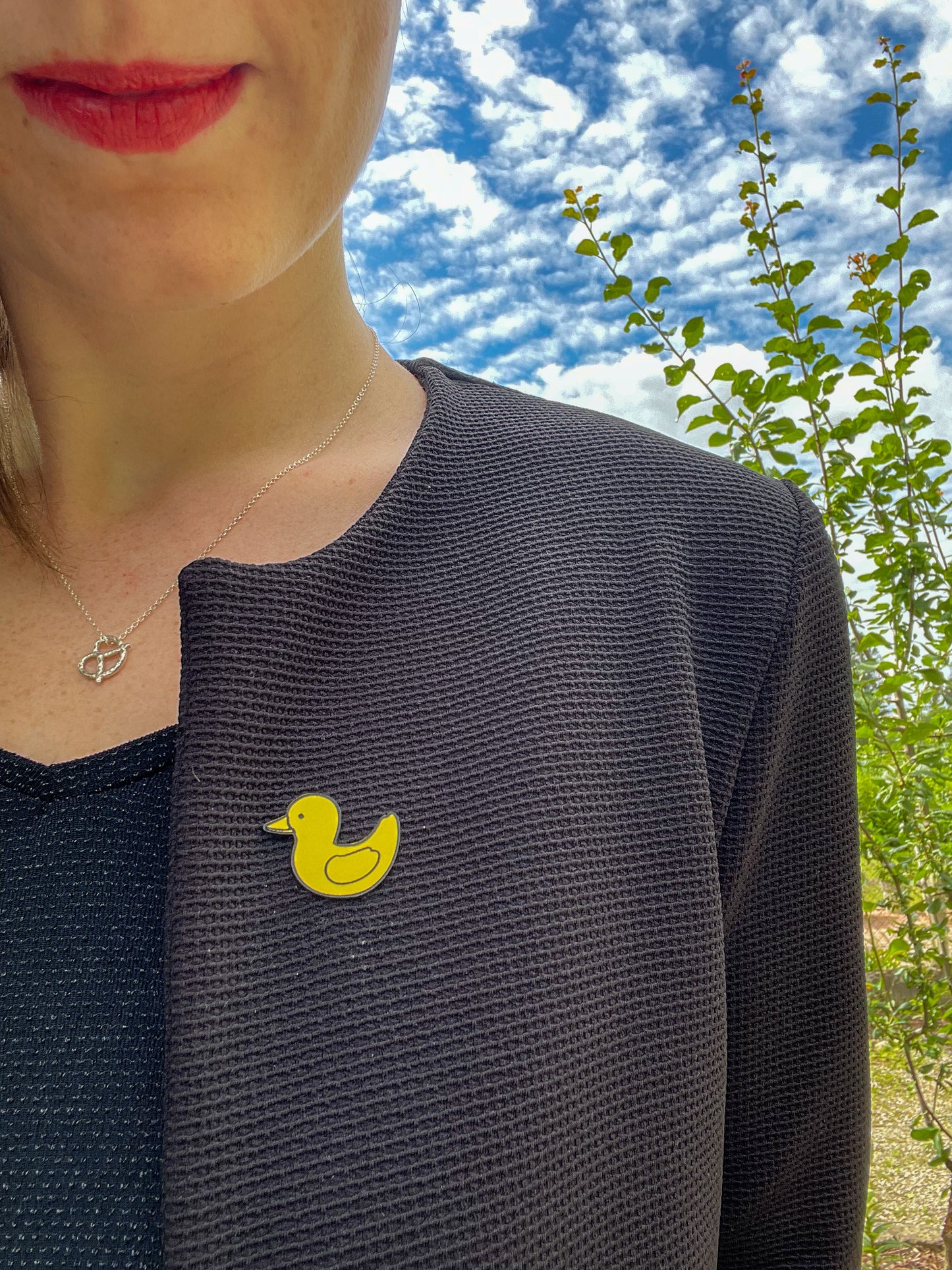 Pin’s motif canard en acrylique