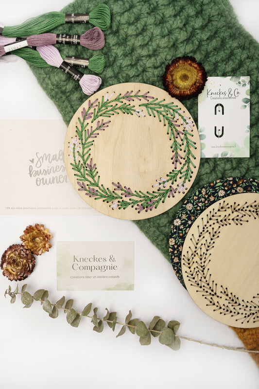Kit de broderie couronne de lavande